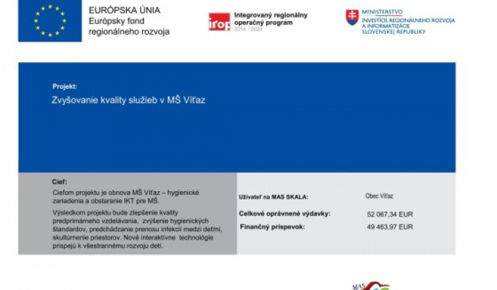 1. fotografia fotogalérie Projekt: Zvyšovanie kvality služieb v MŠ - foto