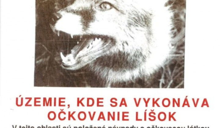 1. fotografia fotogalérie Očkovanie líšok proti besnote - foto