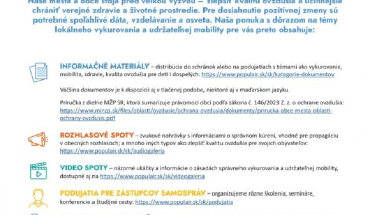 1. fotografia fotogalérie Osveta v kvalite ovzdušia - foto