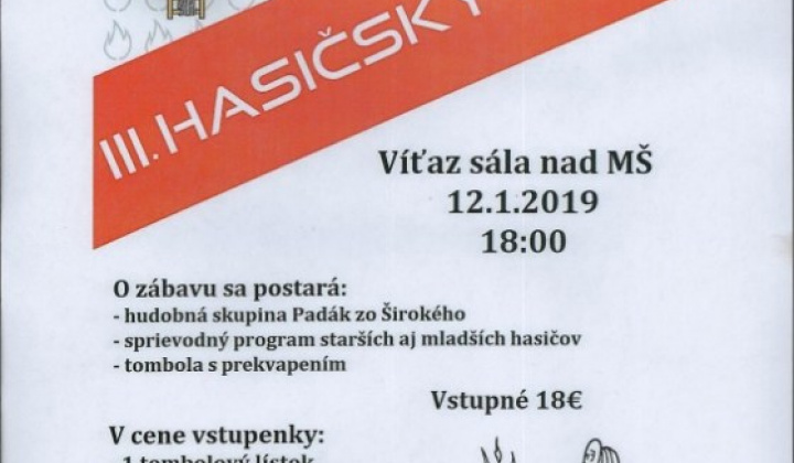 1. fotografia fotogalérie III. Hasičský ples - foto