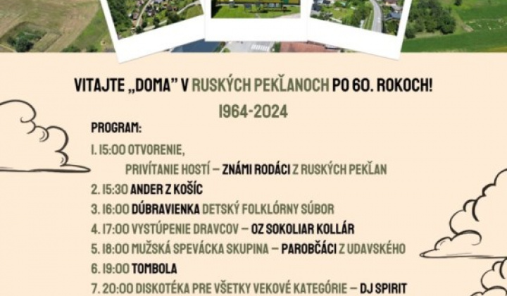 1. fotografia fotogalérie Pozvánka-Stretnutie rodákov-Ruské Pekľany - foto