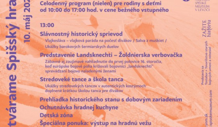 2. fotografia fotogalérie Pozvánka-Slávnostné otvorenie letnej turistickej sezóny 2025 na Spišskom hrade - foto