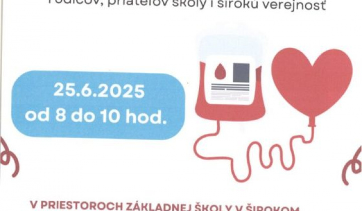 1. fotografia fotogalérie Darovanie krvi – 25.06.2025 - foto