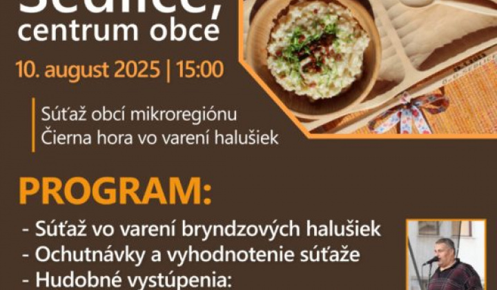 1. fotografia fotogalérie Pozvánka-Čiernohorská haluška-10.8.2025 Sedlice - foto