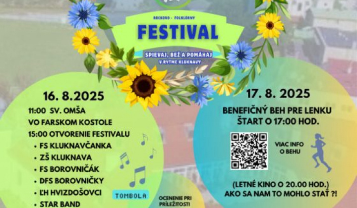 1. fotografia fotogalérie Pozvánka-Rockovo-folklórny festival a Benefičný beh pre Lenku 16.-17.08.2025 - foto