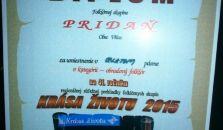9. fotografia fotogalérie PRIDAŇ –  SKVELÝ NÁVRAT OPÄŤ NA SCÉNU PO 23 ROKOCH, KRÁSA ŽIVOTU 2015 - foto