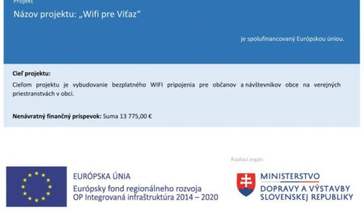 1. fotografia fotogalérie Wifi pre Víťaz - foto