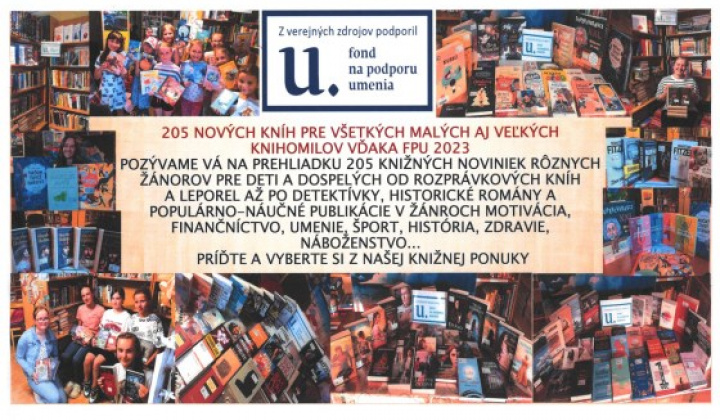 1. fotografia fotogalérie 205 nových kníh pre všetkých malých aj veľkých knihomilov vďaka FPU 2023 - foto