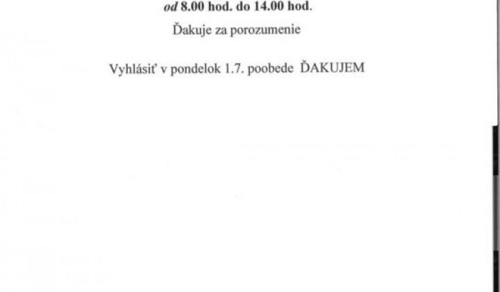 1. fotografia fotogalérie Oznam-Knižnica-zmena otváracích hodín počas letných prázdnin - foto