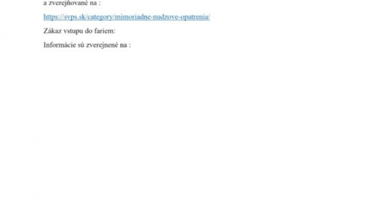 4. fotografia fotogalérie Základné informácie o chorobe SLAK, aktuality a opatrenia - foto