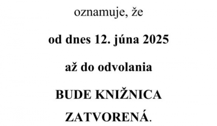 1. fotografia fotogalérie Oznam-KNIŽNICA - foto