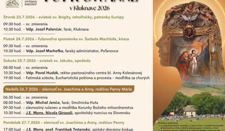 1. fotografia fotogalérie Aktuality / Pozvánka-Púť k sv.Anne 2026 - foto