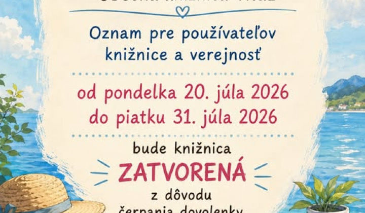 1. fotografia fotogalérie Aktuality / Oznam-Obecná knižnica Víťaz - foto