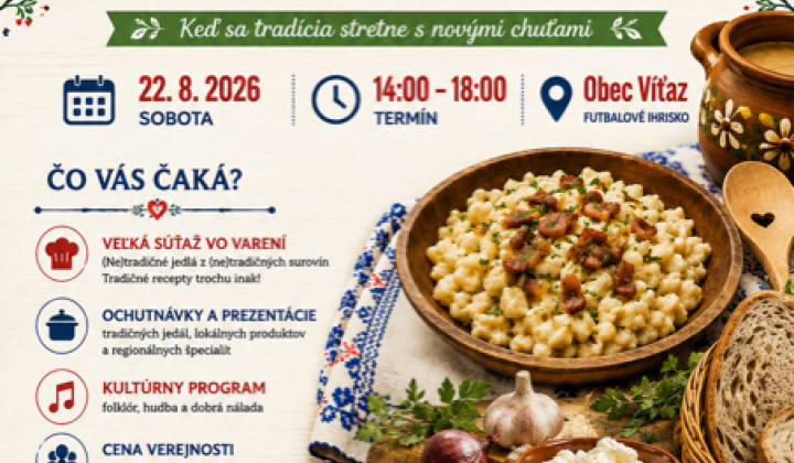 1. fotografia fotogalérie Aktuality / Pozvánka-Futbalový turnaj OLD BOYS a gastronomicko-kultúrne podujatie NETRADIČNE TRADIČNÉ-22.8.2026 - foto