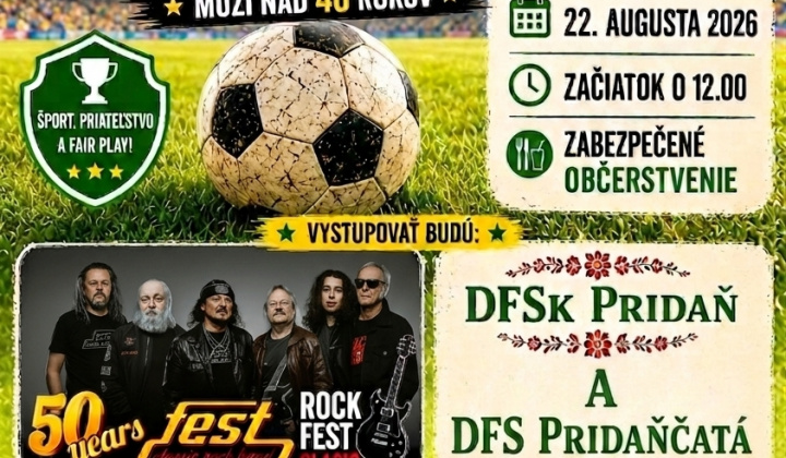 2. fotografia fotogalérie Aktuality / Pozvánka-Futbalový turnaj OLD BOYS a gastronomicko-kultúrne podujatie NETRADIČNE TRADIČNÉ-22.8.2026 - foto