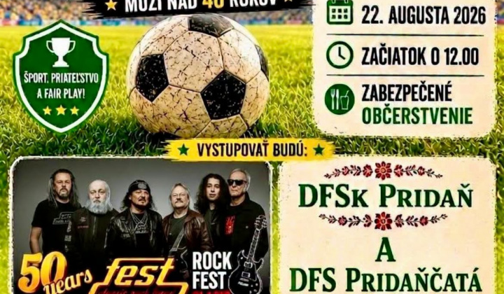 1. fotografia fotogalérie Kultúrne podujatia / FUTBALOVÝ TURNAJ-„OLD BOYS 2026“ a gastronomická súťaž Netradične tradičné- 22.08.2026 - foto