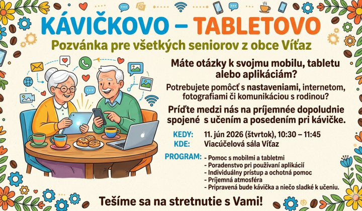 Fotka - Pozvánka-Kávičkovo-Tabletovo-11.6.2026 