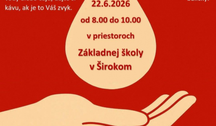 Fotka - Darovanie krvi-ZŠ Široké-22.06.2026