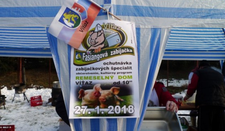 Fotka - Fašiangová zabíjačka v obci Víťaz 2018